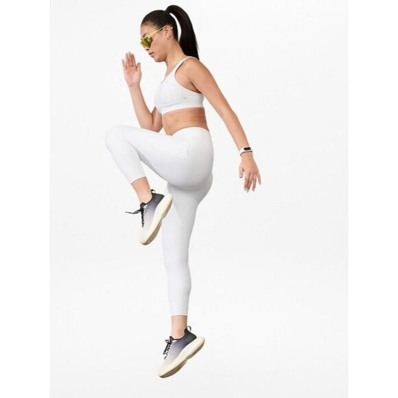 NWT ATHLETA Invincible Bra White Sports Bra 34C - Picture 2 of 8